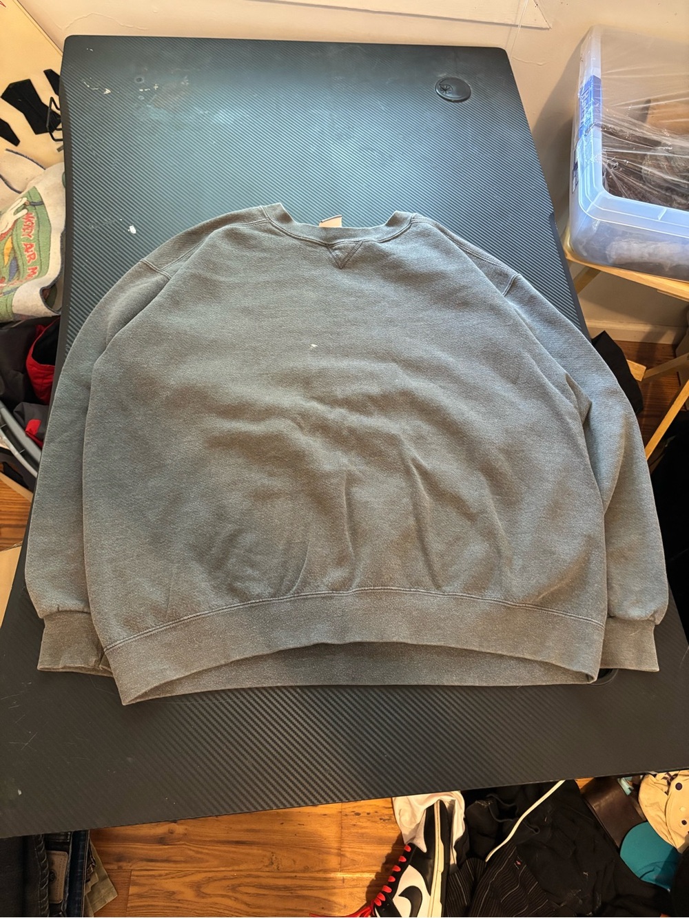 Vintage Prospirit Men's Crewneck Sweater in Faded Gray Size M MEASUREMENTS SHOWN